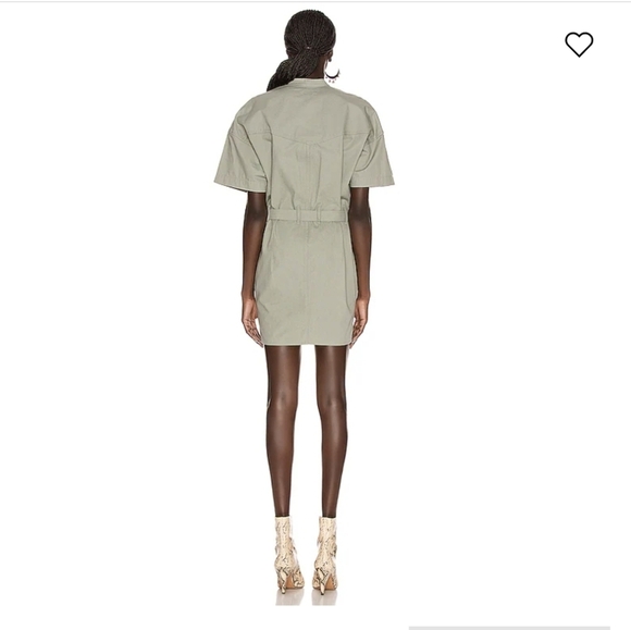 Isabel Marant Etoile Zolina Belted Dress Green 12 NWOT - Picture 2 of 8